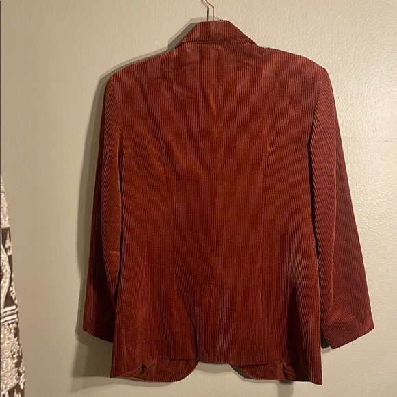 Vintage Corduroy Blazer and Short Suit in Rust Future Collective NWOT - Picture 3 of 7